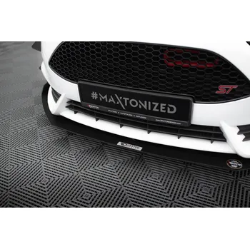 Nárazník Maxton Design "Racing" spoiler pod přední nárazník ver.3 pro Ford Fiesta ST Mk7 Facelift, plast ABS bez povrchové úpravy