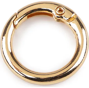 Karabina kulatá na kabelky / kroužek na klíče Ø16 mm Varianta: 7 zlatá klasik, Balení: 10 ks