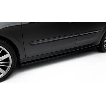 PC tuning Maxton Design difuzory pod boční prahy pro Renault Laguna GT Mk3, černý lesklý plast ABS