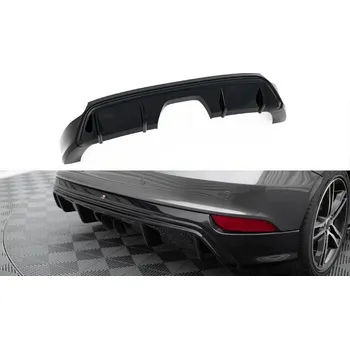 Nárazník Maxton Design vložka zadního nárazníku pro Ford Focus ST Mk3 Facelift, černý lesklý plast ABS