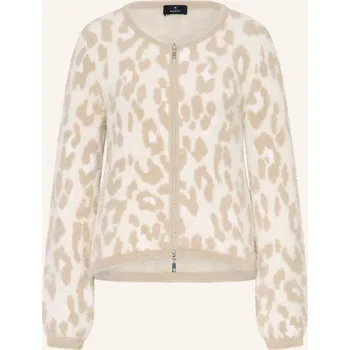 Dámský svetr Monari Dámský Pletený Kardigan, krémová / hnědá, 34
