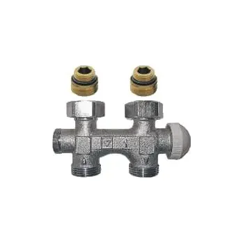 Ventil Herz Připojovací šroubení TS-3000 s integrovaným termostatickým ventilem, přímé Dimenze: Rp1/2"xG3/4"E, KVS: 2,0, #1379292: Bypas HERZ-3000 s integrovaným termostatickým ventilem, přímý