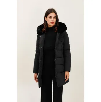 Dámský kabát Zimní bunda Laura&Jo 6072 barva: modrá tmavá, velikost: M