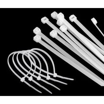 Auto elektroinstalace Pásek stahovací zdrhovací 2,5x100 BÍLÝ