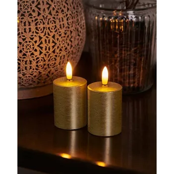 Svíčka SIRIUS Svíčka Sille mini, sada 2 kusy, zlaté
