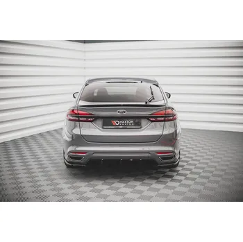 Auto-moto Maxton Design vložka zadního nárazníku pro Ford Mondeo ST-Line Mk5/Facelift, černý lesklý plast ABS