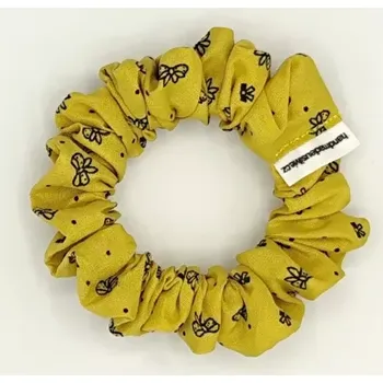 Bavlněná Scrunchie gumička žlutá S