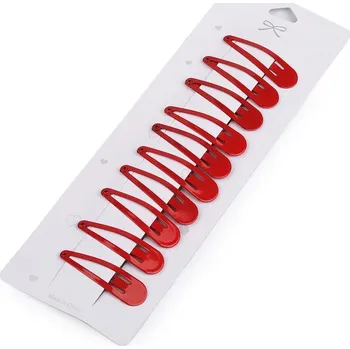 Sponka do vlasů pukačka 5 cm - 5 červená