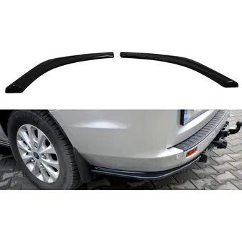 Tuning Maxton Design boční difuzory pod zadní nárazník pro Ford Transit Custom Facelift, černý lesklý plast ABS