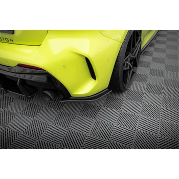 Auto-moto Maxton Design "Street Pro" boční difuzory pod zadní nárazník v.1 pro BMW řada 1 F40, plast ABS bez povrchové úpravy, s červenou linkou, M-Pack / M135i