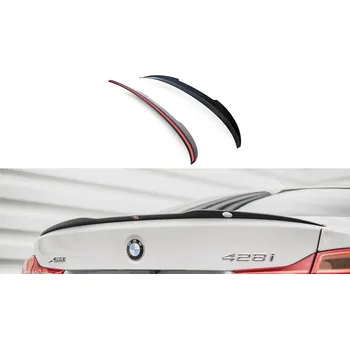 Tuning Maxton Design prodloužení spoileru pro BMW řada 4 F32, černý lesklý plast ABS