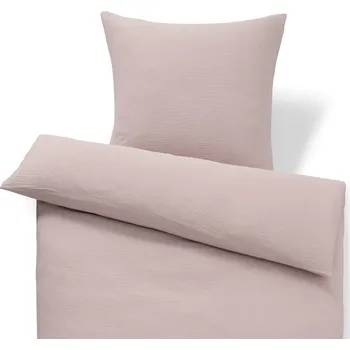 Povlečení 724875 - Tchibo - Mušelínové povlečení - barva: růžová
