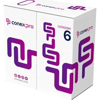 Síťový kabel Conexpro Kabel UTP kabel, CAT6, LSOH, 24AWG, 305m, bílý