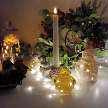 Velikonoční dekorace DECOLED Keramický svícen, 9,5 x 9 x 8 cm