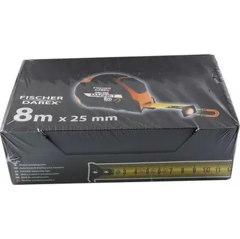 metr Metr svinovací, 8 m x 25 mm, magnetický, 1 ks, FISCHER DAREX 198105