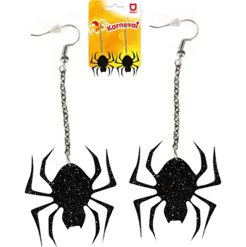 Náušnice _Ostatní 1_ KARNEVAL Náušnice pavouk 1 pár *KARNEVALOVÝ DOPLNĚK*