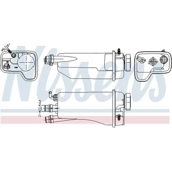 Chladič motoru Vyrovnávací nádoba, chladivo NISSENS 996361