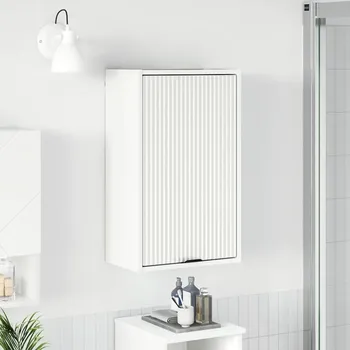 Koupelnový nábytek vidaXL Koupelnová skříň Bílá 39 x 23,5 x 65 cm Kompozitní dřevo & kov [883384]