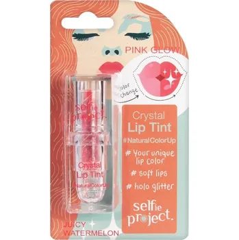 Péče o poprsí Selfie Project balzám na rty Crystal Lip Tint, 3,5 g