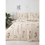 MK Lůžkoviny Flanelové povlečení - Vlčí máky béžové 173412875