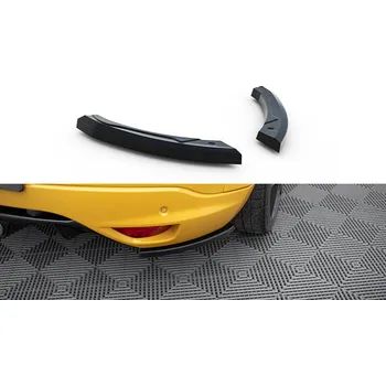 Tuning Maxton Design boční difuzory pod zadní nárazník pro Renault Megane RS Mk3, černý lesklý plast ABS