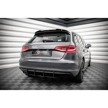 Karosérie Maxton Design "Street Pro" difuzor zadního nárazníku pro Audi A3 8V, plast ABS bez povrchové úpravy, Sportback