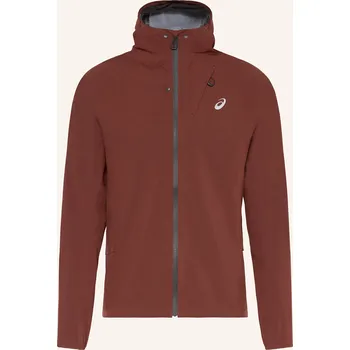 Asics Pánská Běžecká Bunda Metarun Waterproof, tmavě červená, 48