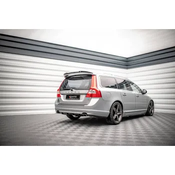 Tuning Maxton Design vložka zadního nárazníku pro Volvo V70 Mk3, černý lesklý plast ABS