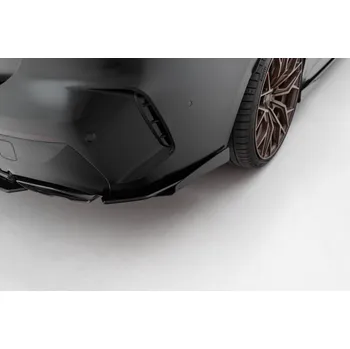 Auto-moto Maxton Design "Street Pro" boční difuzory pod zadní nárazník s křidélky pro BMW řada 4 G22/M440i, G23, Coupe / M440i Cabrio, s černou a červenou linkou