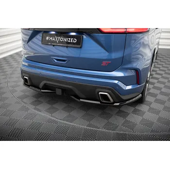 Tuning Maxton Design boční difuzory pod zadní nárazník pro Ford Edge Mk2 ST, černý lesklý plast ABS