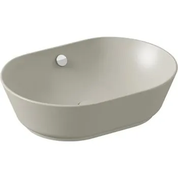 Umyvadlo Vitra GEO umyvadlová mísa 55 cm, bez přepadu, hygiene, matná šedá