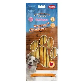 Pamlsek pro psa Nobby StarSnack Barbecue Wrapped Chicken COLLAGEN 25 cm / 144 g