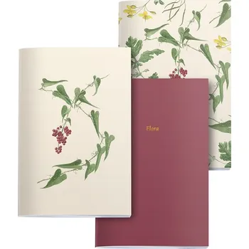 Blok Miquelrius poznámkový deníček Botanical Flora mix motivů A5 - sada 3 ks