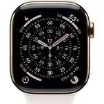 Apple Watch Series 11 GPS + Cellular 46mm Zlatý titan se světle ruměným sportovním řemínkem - M/L