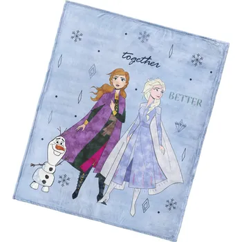 Carbotex Dětská deka 130 x 160 cm, Frozen Anna, Elsa a Olaf