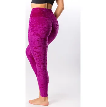 Dámské legíny GoldBee Sametové Legíny Stahující Pas Fuchsia Barva: Fuchsia, Velikost: XL