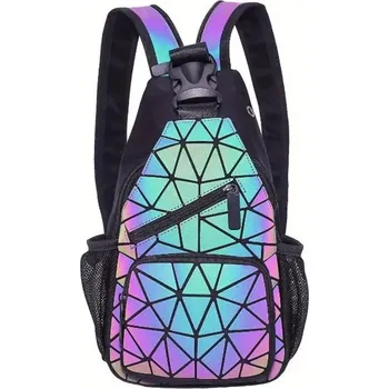 Městský batoh Geometrický iridescentní sling bag / batoh 2v1, , skladem