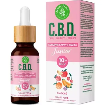 Přírodní produkt Zelená země C.B.D. konopné kapky s BCP Junior 30 ml