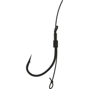 Rybářský háček 10ks - Feederový návazec Mistrall Chinu s vlasem 10cm Velikost 8