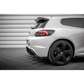 Autodíl Maxton Design "Street Pro" boční difuzory pod zadní nárazník s křidélky pro Volkswagen Scirocco R Mk3, plast ABS bez povrchové úpravy