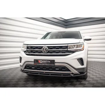 Karosérie Maxton Design spoiler pod přední nárazník ver.2 pro Volkswagen Atlas Cross Sport Mk1, černý lesklý plast ABS