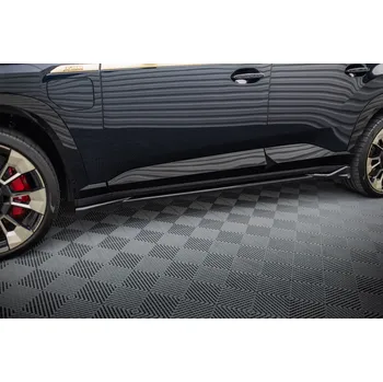 Tuning Maxton Design difuzory pod boční prahy pro BMW XM G09, černý lesklý plast ABS