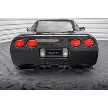Tuning Maxton Design boční difuzory pod zadní nárazník pro Chevrolet Corvette C5, černý lesklý plast ABS