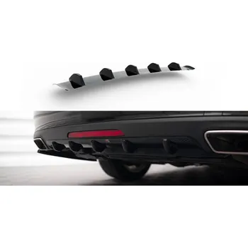 Auto-moto Maxton Design vložka zadního nárazníku pro Mercedes CLS C 218/Standard, černý lesklý plast ABS