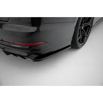 Tuning Maxton Design boční difuzory pod zadní nárazník ver.2 pro Audi S8 D5, černý lesklý plast ABS