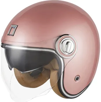 Helma na motorku Otevřená helma na motorku NOX PREMIUM Heritage růžově zlatá XS