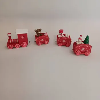 Velikonoční dekorace DECOLED Dekorace, vláček, 22,3 x 7,2 x 2,8 cm, červená