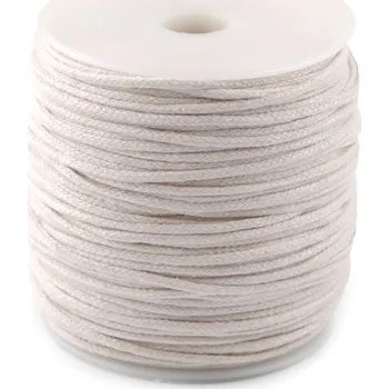 Příze Bavlněná šňůra macrame Ø3 mm splétaná