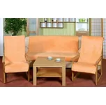 Bellatex Souprava Korall micro 3+1+1 Lososová - 1x150x200+2x65x150