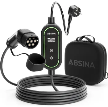 Nabíjecí kabel pro elektromobil ABSINA Nabíjecí kabel pro elektromobily Typ 2 - Schuko 3,7 kW